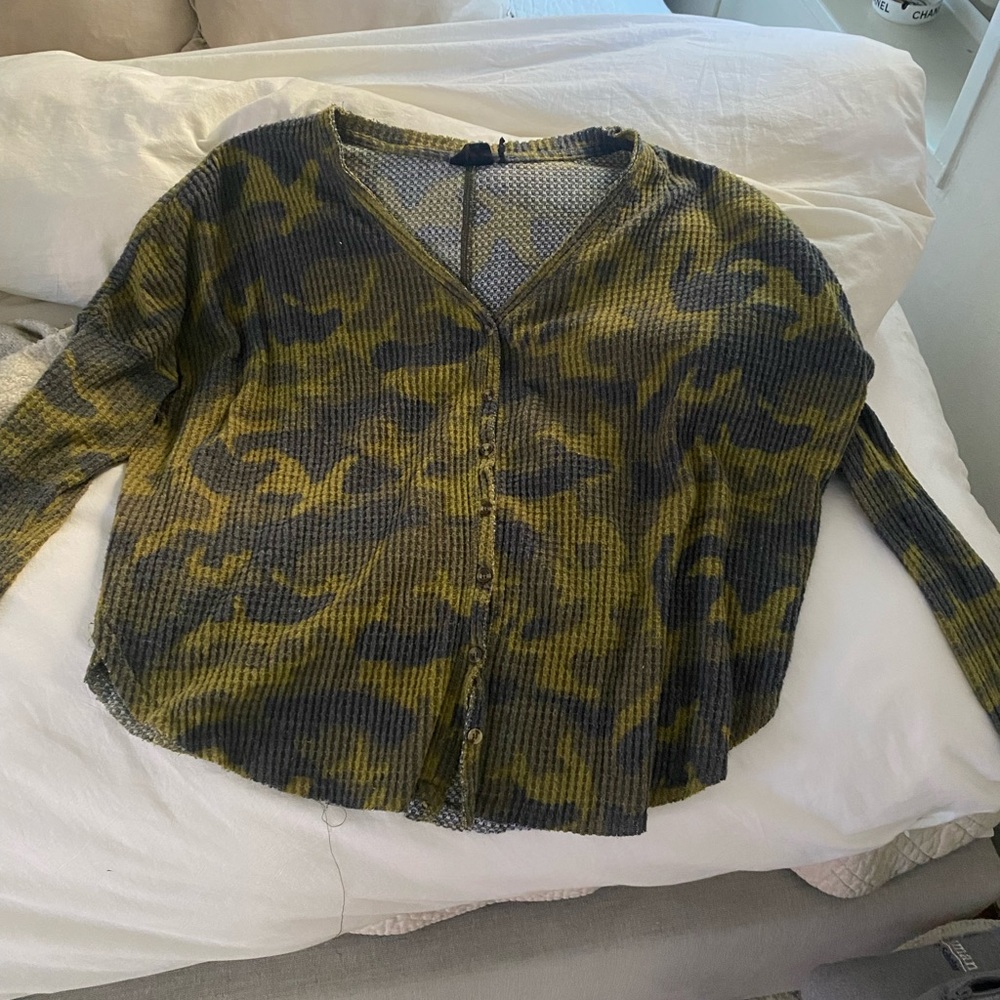 Out from under Urban Outfitters buttoned sweater